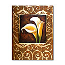 Stretched Handmade Foral Painting (0192-YCF102284)