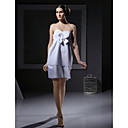 Sheath/ Column Sweetheart Short/ Mini Lace Over Satin Wedding Dress