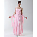 a-lijn spaghetti bandjes vloer-lengte chiffon bruidsmeisje / wedding party dress (ycf120)