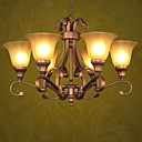 antiek brons 6-licht lineaire kroonluchter (0810-2066-6)