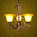 antiek brons 3-light lineaire kroonluchter (0.810 tot 2.028-3U)