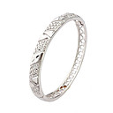 platine comme bracelet cz zircons (0292-00129-01)