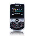 K833 JAVA QWERTY Keypad Quad Band Dual Card Bluetooth Dual Camera FM TV Cell Phone Black (2GB TF Card)(SZ05151030)