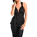 Camisole Neckline Sexy Cross Back Modal Jersey Women's Tops(4201BC1002-0741)