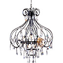 Iron 10-light Crystal Chandelier(0863-4551)