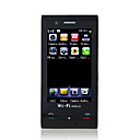 F806 Dual-Sim Dual Camera Quad Band WIFI TV JAVA 3.0 Inch Flat 3 Inch Touchscreen Cell Phone Black (2GB TF Card)