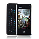 E2000 WIFI TV Java Dual Card Quad Band QWERTY Keypad Dual Camera 3.2 Inch Cell Phone Black (2GB TF Card and Leather Case)