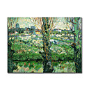 Stretched Handmade Painting Blick Auf Arles 1889 Vincent Van.Gogh (0192-YCF102658)