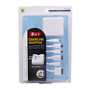 9-in-1 USB Charging Cable with AC Adapter for PSP/NDS/DSi/DS Lite/Cell Phone/MP3/MP4 (White)