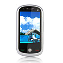 jc-31 wifi quad band dual java tv doppia scheda trackball torcia fotocamera da 3,0 pollici touch screen argento telefono cellulare (2GB TF card) (sz05