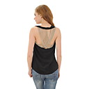 / soie sans manches capot arrière des chaînes au cou gilet / gilets pour femmes (FF-8503be004-0736)