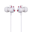 Cute Bear Stereo Earphones (White)