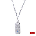Stainless Steel Crystal USB 2.0 Flash drive Necklace (8GB)