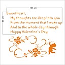 adesivo de parede decorativo amor verses6 (0565 -4656)