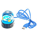 2,0 usb unico hub a 4 porte con multi-color LED
