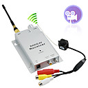 1.2ghz micro pinhole wireless a / v com câmera pal receptor set (xh-06)