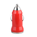 700mA bil sigarett powered usb adapter / lader (DC 12V/24V)-rød