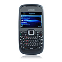 W200 dual quad band metal fotocamera java copertura WCDMA (3G) telefono cellulare tastiera QWERTY (2GB TF card) (sz04581472)
