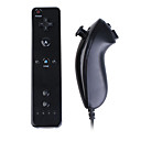  Remote and Nunchuk Controller + Case for Wii (Black)