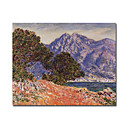 handgefertigt Cap Martin 3 Gemälde von Claude Monet gestreckt fertig zum Aufhängen (0192-ycf103431)