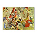 Stretched Handmade Georges Pompidon Paris,France oil on canvas by Wassily Kandinsky (0192-YCF102959)