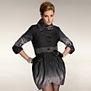Tie-dye Three-quarters Sleeves Special Collar With Belt Coat / Women's Outerwear (FF-A-BI1201003)
