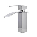 Freiraum-Einhand-Chrom Centerset Waschbecken Wasserhahn 0599-s-214