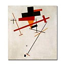 handgemaakt suprematisme schilderij van Kazimir Malevich (0192-ycf103680)