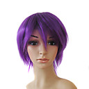 Capless Short High Quality Synthetic Purple Straight Hair Wigs 0988-NT007 3750