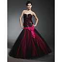 Trumpet/ Mermaid Sweetheart Floor-length Sequined Tulle Prom Dress