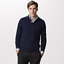 Polo Neck Button Front  Pullover Cashmere / Men's Cashmere Sweaters