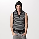 Black And White Navy Hoodies Sleeveless Cashmere / Men's Cashmere Sweaters (FF-C-BJ0681146)