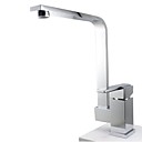 Contemporary Chrome Finish Brass Kitchen Faucet