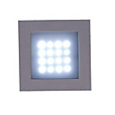 24w llevó esquina reflector de luz - blanco cálido / blanco)