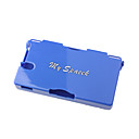 medida buena suerte protector de plástico duro cubierta de la caja para Nintendo DSi (azul claro)