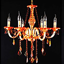 Iron Chrome 6-light K9 Crystal Chandelier (0835-AD88103)