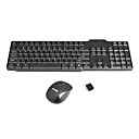 2.4GHz 10Meter Wireless Keyboard and Mouse with Receiver-Comfortable-Wearproof-Plug and Play(SMQ5848)