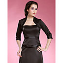 3/4-length Sleeves Satin Special Occasion Jacket/ Wedding Wrap