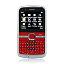 E5-TV Three Card Quad Band Dual Camera TV QWERTY Cell Phone Red(2GB TF Card)