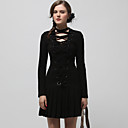 voorste kruis koord met lange mouwen kleding / dames jurken (ff-a-bk0997033)