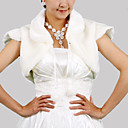 Short Sleeves Faux Fur Bridal Wedding Jacket/ Wrap