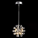Lámpara Chandelier Floral de Cristal Cromada - BURIEN