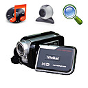 vivikai 5MP CMOS 8x digitale zoom digitale video camera met 3,0 inch TFT LCD-scherm mp3 functie PC-camera (hd-768)