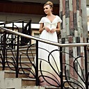 Sheath/ Column V-neck Floor-length Chiffon Satin Elastic Silk-like Satin Ready-to-Wear Evening Dress