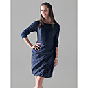 Chiffon Taffeta Sheath/ Column Bateau Short/ Mini Cocktail Dress inspired by Emma Watson