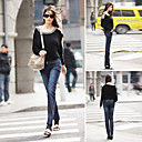Special Lapel Design Jean / Women's Pants (FF-Z-CC1303004)