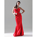 Trumpet/Mermaid Sweetheart Floor-length Satin Bridesmaid Dress