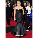 Satin Trumpet/ Mermaid Sweetheart Floor-length Evening Dress inspired by Busy Philipps at the 83rd Oscar (FSA1111223)