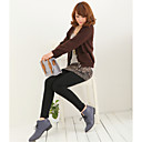 encantadora mujer nieve falda estampada con leggings