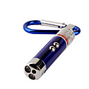 3-en-1 laser rouge + lumière blanche + lumière UV lampe de poche porte-clés a conduit (3 * LR44)